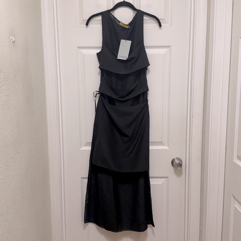 NWT Eckhaus Latta x MANGO Semi-Sheer Paneled Overlay Dress - Picture 9 of 14